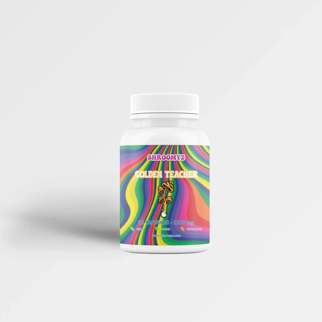 Golden Teacher 2250mg Capsules — Shroomyz