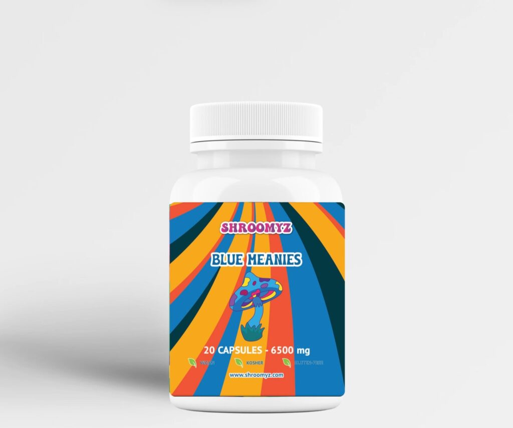 Blue Meanies 6500mg Capsules — Shroomyz