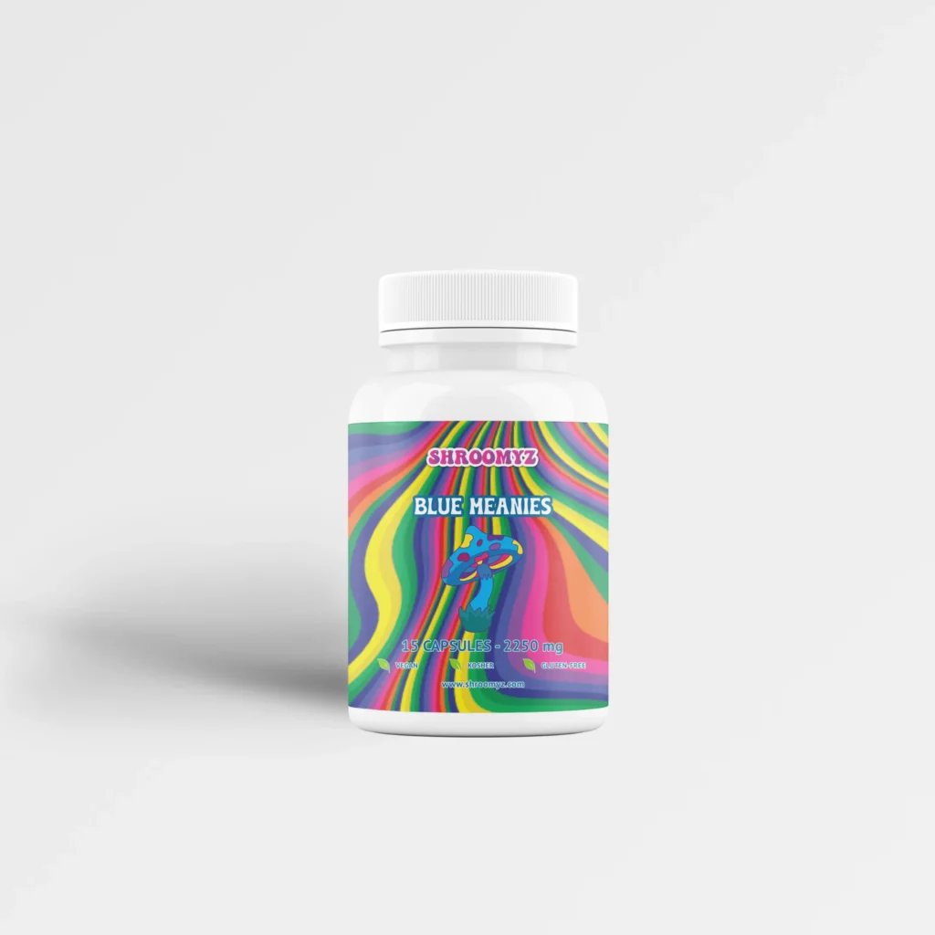Blue Meanies 2250mg Capsules — Shroomyz